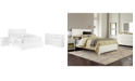 Furniture Tribeca White 3-Piece Bedroom Set (California King Bed, Nightstand, Dresser)